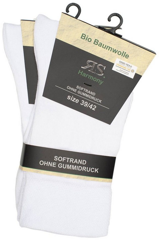 RS Harmony Basicsocken Biosocken aus 98% zertifizierter Biobaumwolle Organic Bio Socken (2 Paar) von RS Harmony