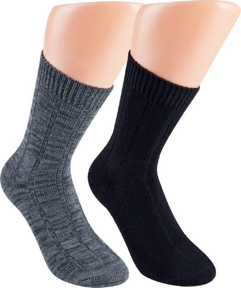 RS Harmony Basicsocken WARME Bambus Viskose Socken Unisex extra stärkeres Garn (2 Paar) Verwendung von stärkerem Material von Rs Harmony