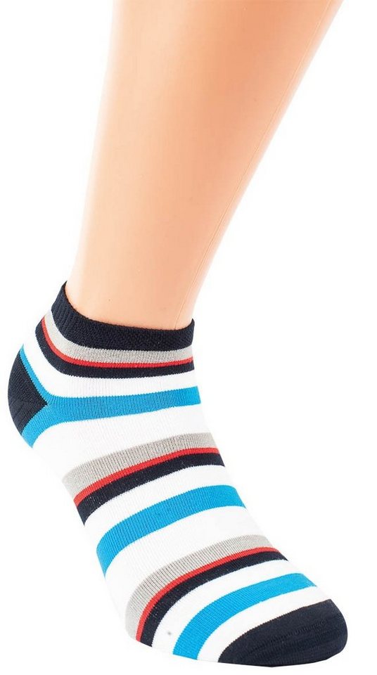 RS Harmony Sneakersocken Herren Bambus Viskose Sneaker Socken geringelt bis Übergröße 54 (3 Paar) Übergröße von RS Harmony