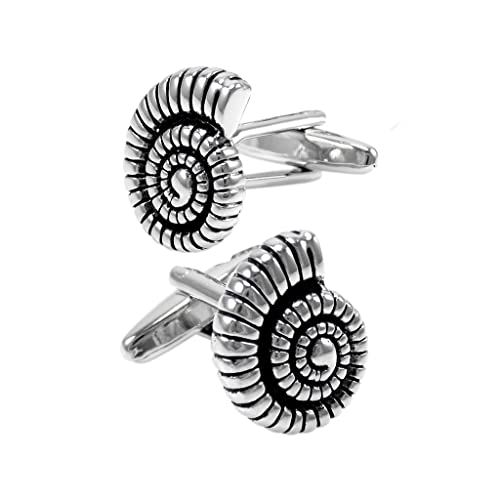 1 Paar Faden-Manschettenknöpfe für Herren, französische Hemdärmel, Schnecken-Manschettenknöpfe Business Fancy (Farbe: A, Größe: Einheitsgröße), Einheitsgröße von Rsmmpqa