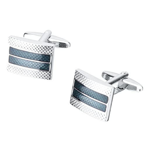Geometrische Hochzeit Business Klassische Manschettenknöpfe für Männer Einzigartige Manschettenknöpfe Paar Kleidungszubehör für Herren Geschenk (Farbe: A, Größe: Einheitsgröße), Einheitsgröße von Rsmmpqa