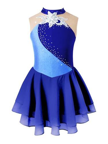 Rswnyirn Glitzer Mädchen Eiskunstlauf Kleid mit Strass Tanzkleid Latein Neckholder Kürkleid Rollkunstlauf Ballet Gymnastik Wettbewerb Rock Navy blau 170-176 Rswnyirn Glitzer Mädchen Eiskunstlauf Kleid mit Strass Tanzkleid Latein Neckholder Kürkleid Rollkunstlauf Ballet Gymnastik Wettbewerb Rock Navy blau 170-176 von Rswnyirn