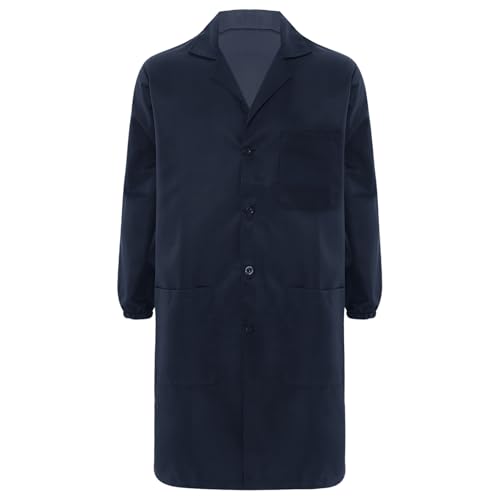 Rswnyirn Herren Arbeitsmantel Langarm Arbeitskitte Laborkittel mit Knopfleiste Taschen Berufsmantel Arbeitskleidung Navy blau 3XL/195 Rswnyirn Herren Arbeitsmantel Langarm Arbeitskitte Laborkittel mit Knopfleiste Taschen Berufsmantel Arbeitskleidung Navy blau 3XL/195 von Rswnyirn