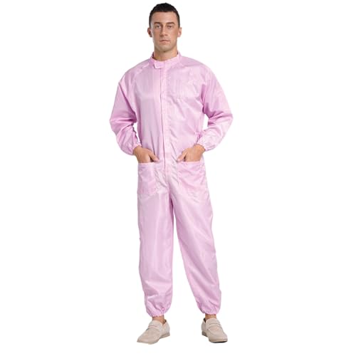 Rswnyirn Herren Einteiler Arbeitskleidung Arbeitsoverall Langarm Maleranzug Blaumann Handwerker Werkstatt Uniform Outfits Rosa M Rswnyirn Herren Einteiler Arbeitskleidung Arbeitsoverall Langarm Maleranzug Blaumann Handwerker Werkstatt Uniform Outfits Rosa M von Rswnyirn