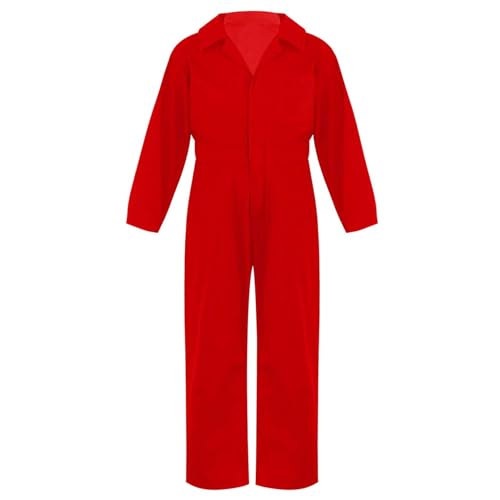 Rswnyirn Kinder Jungen Mechaniker Overall Langarm Arbeitsoverall Enteiler Jumpsuit Blaumann Uniform Arbeitskleidung Cosplay Outfit Rot 158-164 Rswnyirn Kinder Jungen Mechaniker Overall Langarm Arbeitsoverall Enteiler Jumpsuit Blaumann Uniform Arbeitskleidung Cosplay Outfit Rot 158-164 von Rswnyirn