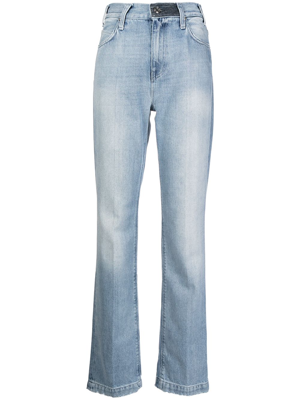 RTA Ausgeblichene Straight-Leg-Jeans - Blau von RTA