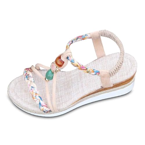RuFengz plateau sandalen damen schwarz glitzer, leo, Trendige Absatz Strand Urlaub Büro Offen e Zehen Design Vielseitig Kombinierbar mit Jeans Rock oder Kleid, Beige, 40 RuFengz plateau sandalen damen schwarz glitzer, leo, Trendige Absatz Strand Urlaub Büro Offen e Zehen Design Vielseitig Kombinierbar mit Jeans Rock oder Kleid, Beige, 40 von RuFengz