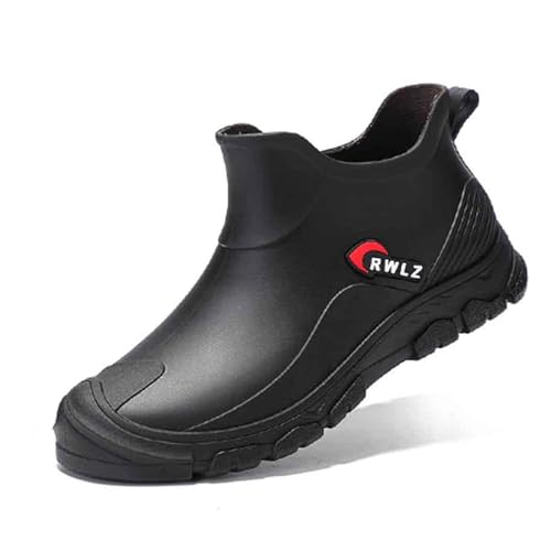 gummischuhe herren, Gummistiefel Damen Weitschaft Leicht Rutschfest Regenschuhe Stiefeletten Strapazierfähig Gartenschuhe Halbhohe Bequem Arbeitsstiefel Robust Wasserdichte, Schwarz, 37 gummischuhe herren, Gummistiefel Damen Weitschaft Leicht Rutschfest Regenschuhe Stiefeletten Strapazierfähig Gartenschuhe Halbhohe Bequem Arbeitsstiefel Robust Wasserdichte, Schwarz, 37 von RuFengz