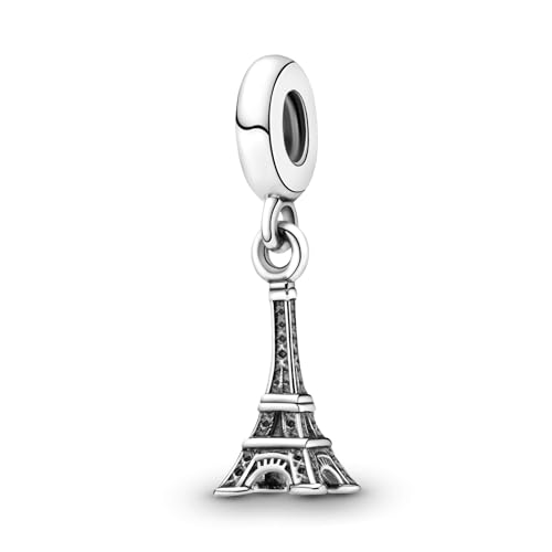 Eiffel Tower Charms, Wahrzeichen Anhänger für Armbänder, Bead Charms für Damen, Silber Sicherheitskette Eiffel Tower Charms, Wahrzeichen Anhänger für Armbänder, Bead Charms für Damen, Silber Sicherheitskette von Ruaidhra