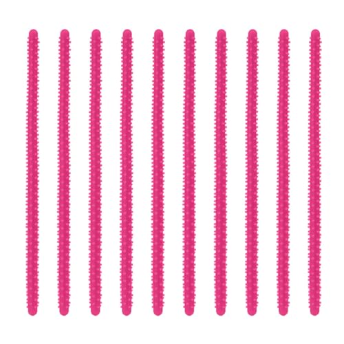 10 Stück Dauerwellenstäbe Haarrolle Silikon Barred Curly Maker Tool Roller Salon Tool für Damen und Herren von Ruarby