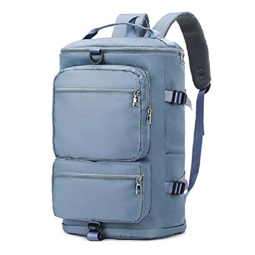 Duffle Rucksack Gym Rucksack für Frauen mit Schuhfach Sport Yoga Übernachtung Weekender Reise Umhängetasche Duffle Bag Frauen Reisen, himmelblau von Ruarby