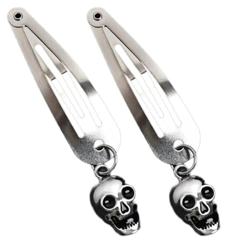 Einzigartige Herz-Bär-Haarspange für Damen, Haarspangen für dickes, dünnes Haar, Totenkopf-Anhänger, Haarspange, modische Haarnadel von Ruarby