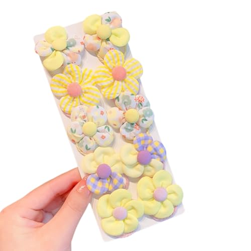 Elastische Haargummis für Kinder mit Blumenmuster für Mädchen und Damen, Blumen-Haarbänder, Pferdeschwanz-Halter für Frauen von Ruarby