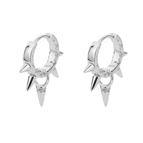 Elegante Spikes Nieten Ohr Manschette für moderne Frauen Modische Piercing Hoop Ohrringe Handgemachte Alltagskleidung Zubehör, Kupfer von Ruarby