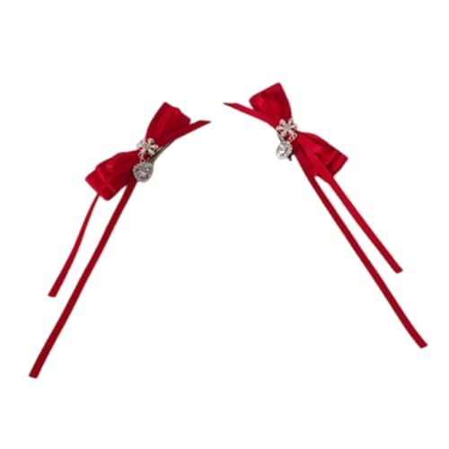 Flache Haarspange für Mädchen, Kristall-Haarspange für Frauen, Mädchen, Strauß, Haarspange, süße Weihnachtsfoto-Requisiten von Ruarby