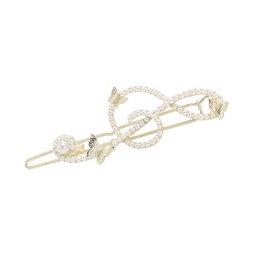 Glänzende Haarnadel in Musiknotenform, Seitennadel für Damen, elegante Seitennadel, rutschfeste Haarspange für Seitenpony, Haarschmuck von Ruarby
