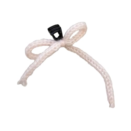 Haarspange mit gestrickten Schleifen, süße Stile, modische weiche Haarklammer für Damen von Ruarby