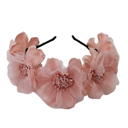 Handgefertigte Blumen-Haarbänder, künstliche Blume, Stirnbänder, bequeme Haarreif, Karnevals-Dekoration von Ruarby