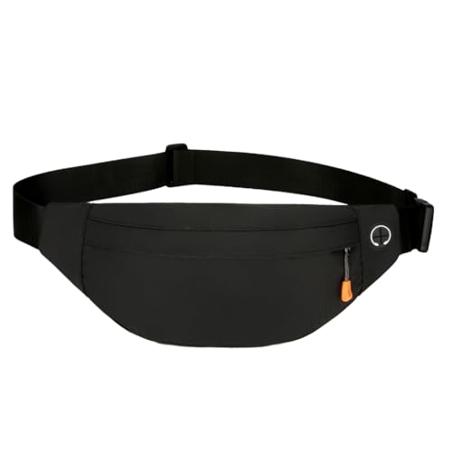Modische Hüfttasche, einfache Bauchtasche, kleine Umhängetasche, wasserdichte Brusttasche mit verstellbarem Gurt, Gürteltasche, Schwarz von Ruarby