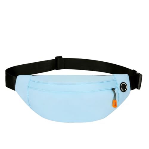 Modische Hüfttasche, einfache Bauchtasche, kleine Umhängetasche, wasserdichte Brusttasche mit verstellbarem Gurt, Gürteltasche, blau von Ruarby