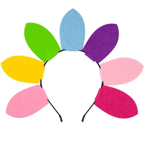 Plüsch-Sonnenblumen-Haarreif, langlebig, Waschgesichter, Kopfbedeckung, süßes Haarband, Party-Haar-Accessoire von Ruarby