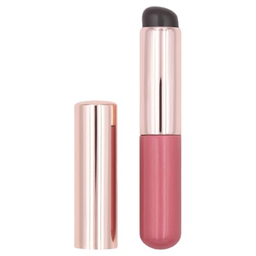 Reisefreundlicher Silikon-Lippenpinsel mit Deckel, professionelles präzises Kosmetikwerkzeug, Beauty-Accessoire für Frauen, Lippenpinsel für gleichmäßige Anwendung von Ruarby