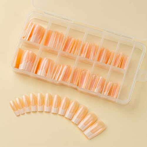 Ruarby 120x Falsche Nägel French Tip Falsche Nägel Full Stick on Nails Press on Nails Künstliche Nägel für Frauen von Ruarby