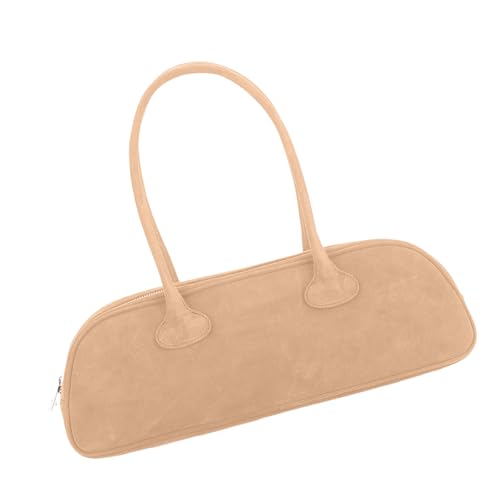 Ruarby Anspruchsvolle Damen Umhängetasche Professionelle Weibliche Taschen Große Kapazität PU Leder Handtasche für Alltag Retro Shoulder Satchel, aprikose, One Size von Ruarby