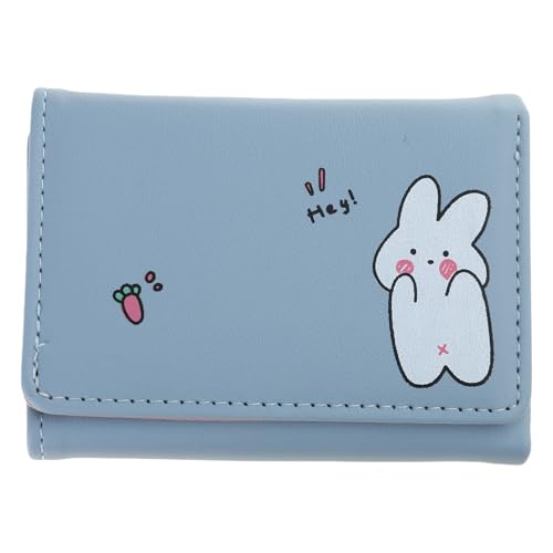 Ruarby Damen Geldtaschen Geldbörse Kompakte und vielseitige kurze Geldbörse mit trendigem Muster Tiere Geldbörse, blau, Mass Beauty von Ruarby