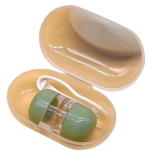 Ruarby Klapphülle, transparent, für Damen, für Zuhause und Reisen, hygienische Handhabung, grün von Ruarby