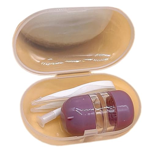 Ruarby Klapphülle, transparent, für Damen, für Zuhause und Reisen, hygienische Handhabung, violett von Ruarby