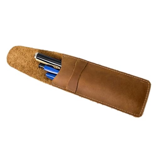 Ruarby Kleine Stifttasche aus Leder mit schützender Klappe, wasserdicht, verschleißfest, Geschenk für Designer, Künstler, Lehrer, a, Schulranzen-Set von Ruarby