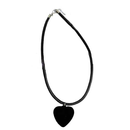 Ruarby Modische Herz-Halskette mit langem Hals, geeignet für modische Frauen, die einzigartige Stile suchen, Partyschmuck, rot, Wie beschrieben, Wie beschrieben von Ruarby