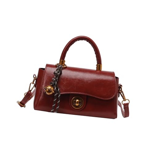 Ruarby Multi Purpose Damen Handtasche mit verstellbarem Riemen Umhängetasche für Studenten Profis und Modebegeisterte trendige Umhängetasche, rot, One Size von Ruarby