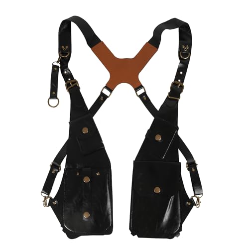 Ruarby Outdoor-Handytasche, versteckter Unterarmgurt, Geldbörse, doppelte Schulterholster, PU-Ledergeschirr, für Herren und Damen, versteckter Unterarmgurt, Geldbörse, Geschirr, Handy-Holster, Schwarz Ruarby Outdoor-Handytasche, versteckter Unterarmgurt, Geldbörse, doppelte Schulterholster, PU-Ledergeschirr, für Herren und Damen, versteckter Unterarmgurt, Geldbörse, Geschirr, Handy-Holster, Schwarz von Ruarby