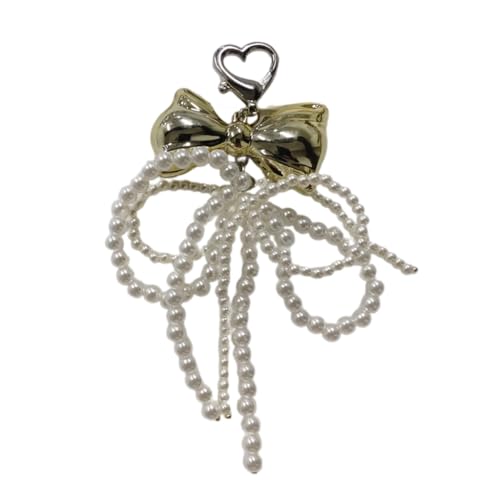Ruarby Schlüsselanhänger mit Perlenschleife, einzigartiger Herz-Schlüsselanhänger, hängende Ornamente, Rucksack, Dekoration, Charm-Schmuck, Stoff / Federn Ruarby Schlüsselanhänger mit Perlenschleife, einzigartiger Herz-Schlüsselanhänger, hängende Ornamente, Rucksack, Dekoration, Charm-Schmuck, Stoff / Federn von Ruarby