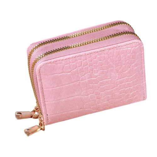 Ruarby Stilvolle Damen Kompakte Geldbörse mit Multi Card Storage PU Leder Prägung Münzbörsen für Frauen und Lady PU Leder Geldbörse, B, Mass Beauty von Ruarby