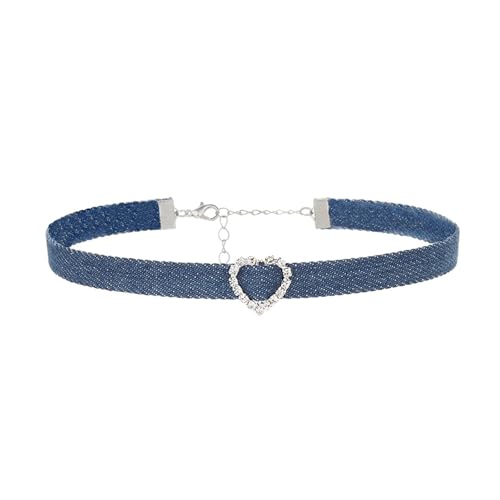 Ruarby Trendige Jeanskette, weiche Textur, Schlüsselbeinkette, verstellbare Länge, Ornament für Modebegeisterte, Mode-Halsband, Schmuck, C, Wie beschrieben, Wie beschrieben von Ruarby