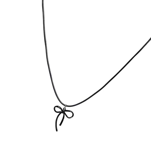 Ruarby Vielseitige, modische Halskette, Accessoire, stilvolle Schleifen-Akzent-Halskette mit verstellbarer Länge für lässige oder formelle Outfits, Schmuck für besondere Anlässe, Einheitsgröße, Wie von Ruarby