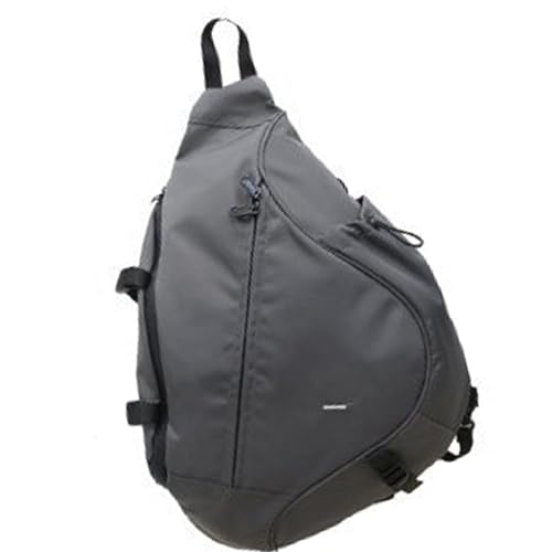 Ruarby Vielseitige Nylon-Schultertasche für Damen und Herren, geräumige Brusttasche mit verstellbarem Riemen, Outdoor-Sporttasche, grau, One Size Ruarby Vielseitige Nylon-Schultertasche für Damen und Herren, geräumige Brusttasche mit verstellbarem Riemen, Outdoor-Sporttasche, grau, One Size von Ruarby