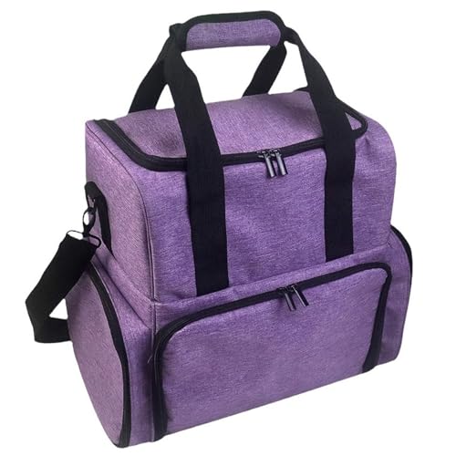 Tragbare Nagellack-Aufbewahrungsbox für Flaschen mit doppellagigem Maniküre-Werkzeug-Organizer und Fach für Nageltrockner, professionelle Maniküre-Handtasche, a, Mass Beauty von Ruarby