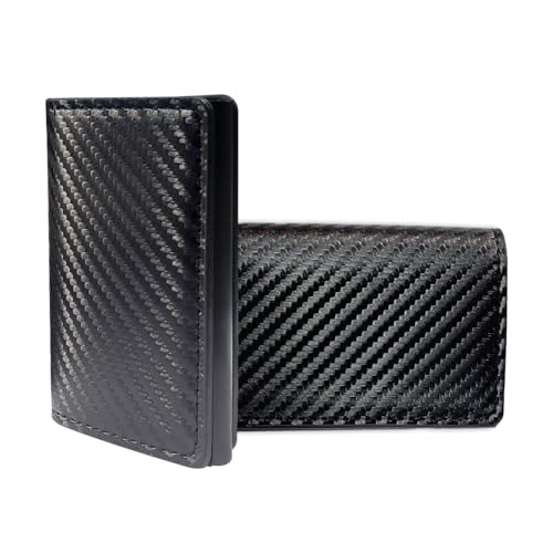 Ruayia Geldbörse Herren Slim Wallet, Portmonee Herren kartenetui Portemonnaie Herren Kreditkartenetu Geldklammer Herren - Gitter Schwarz von Ruayia