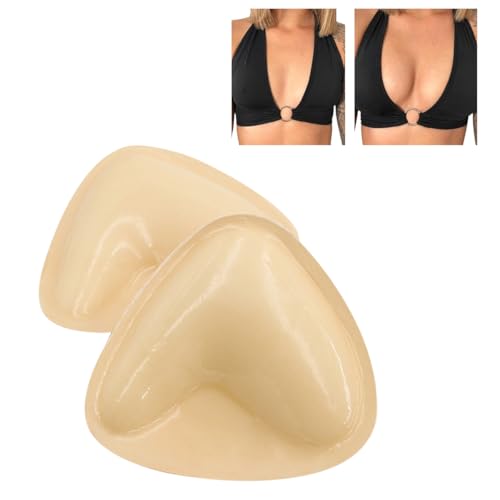 Ruayia Klebe BH Push Up Pads, Monoka Push Up Pads, Doppelseitig klebende Brusteinsätze, BH Pads Selbstklebende, Klebende Sticky Bra Nippli Pads, Wiederverwendbar & Waschbar Nippli Pads (B Cup) von Ruayia