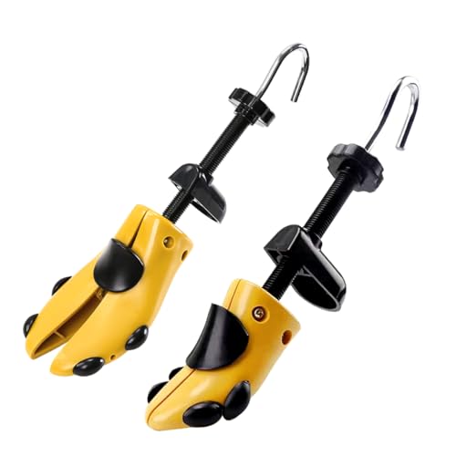 Ruayia Schuhspanner, 2 Stück Schuhspanner Herren und Damen, 4-Wege Schuhdehner Schuhweiter, Für Einstellbare Länge Und Breite Schuhweiter Mit Schuhlöffel - Gelb von Ruayia