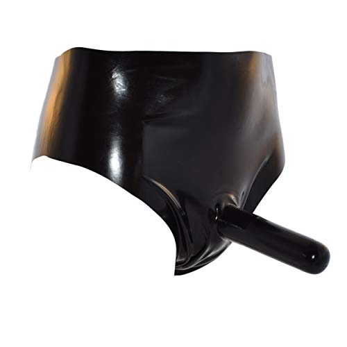 Rubberfashion Latex Slip - Kurze Hot Pants mit Penishülle - Reizwäsche Dessous für den Herren Schwarz 0.4mm L Rubberfashion Latex Slip - Kurze Hot Pants mit Penishülle - Reizwäsche Dessous für den Herren Schwarz 0.4mm L von Rubberfashion