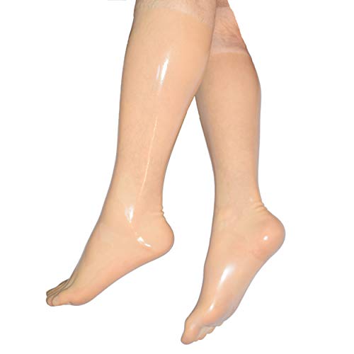 Rubberfashion Latex Zehensocke lang - Latex Zehen Socken wadenlang - Latex Strümpfe für Damen und Herren hautfarbe 0.4mm L Rubberfashion Latex Zehensocke lang - Latex Zehen Socken wadenlang - Latex Strümpfe für Damen und Herren hautfarbe 0.4mm L von Rubberfashion