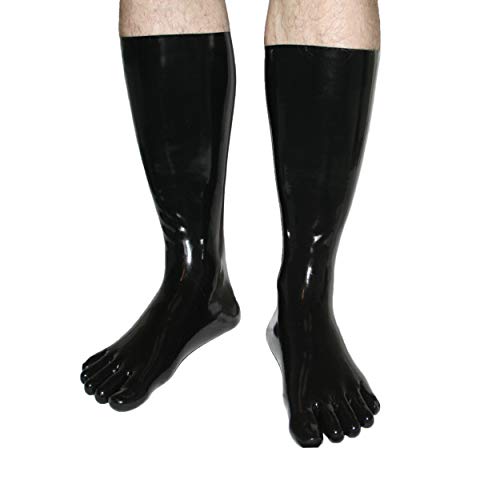 Rubberfashion Latex Zehensocke lang - Latex Zehen Socken wadenlang - Latex Strümpfe für Damen und Herren schwarz 0.4mm L Rubberfashion Latex Zehensocke lang - Latex Zehen Socken wadenlang - Latex Strümpfe für Damen und Herren schwarz 0.4mm L von Rubberfashion