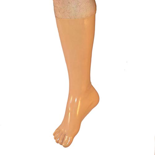 Rubberfashion Latex Zehensocke lang - extra dicke - Latex Zehen Socken wadenlang - Latex Strümpfe für Damen und Herren Hautfarbe 0.8mm M/Schuhgröße: 41-42 Rubberfashion Latex Zehensocke lang - extra dicke - Latex Zehen Socken wadenlang - Latex Strümpfe für Damen und Herren Hautfarbe 0.8mm M/Schuhgröße: 41-42 von Rubberfashion