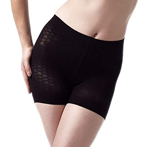 Rubberfashion Shapeware Shorts - Bauchweg Miederhose stark formend - Anti Cellulite Shaping Unterwäsche Frauen - Damen matt Schwarz von Rubberfashion