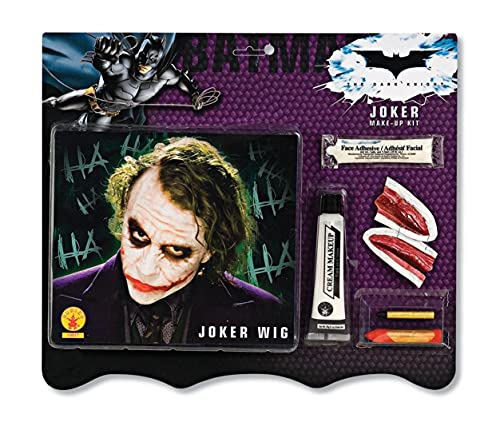 Batman Deluxe Joker Perücke und Make-up Kit - Schwarz - Einheitsgröße von Rubie's